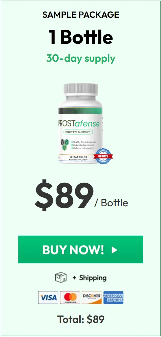 ProstAfense one bottle